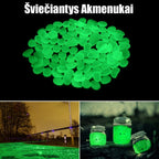 Naktį Šviečiantys Akmenukai (žalia)
