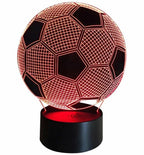 Dekoratyvinė LED lempa, futbolo kamuolio formos
