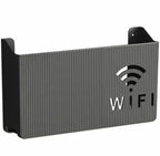 Sieninė lentyna Wi-Fi maršrutizatoriui (Juoda)