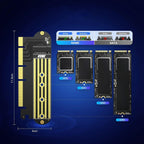M.2 NVMe disko adapteris