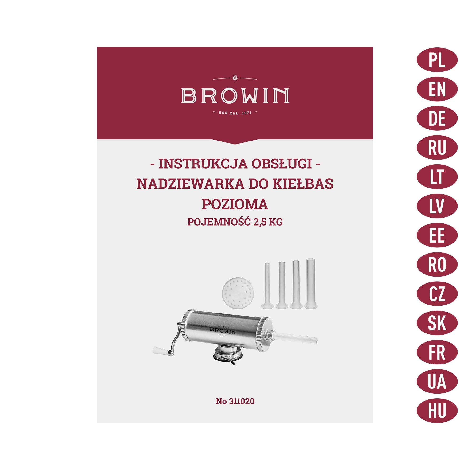 Rankinis horizontalus kimštuvas 2,5kg