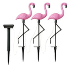 LED saulės sodo lempos – flamingas