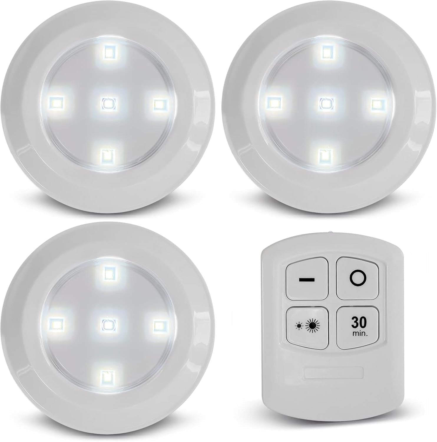 3X Led lemputės su pulteliu