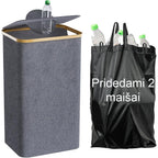 Taros rūšiavimo šiukšliadėžė (PILKA)