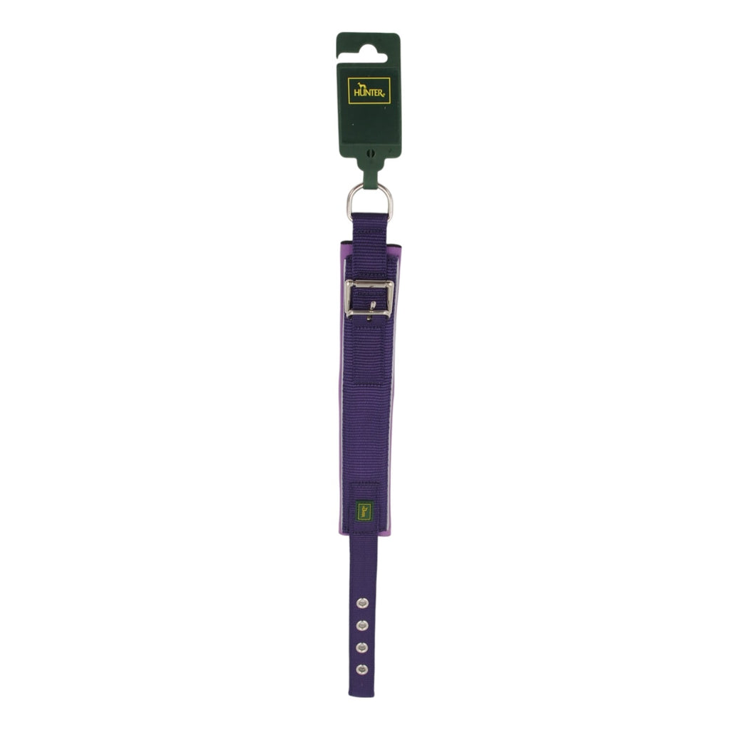 HUNTER violetinis nailoninis šunų antkaklis, 45 cm