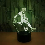 LED naktinė lempa futbolininko formos