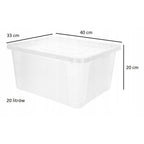 Plastikinis sandėliavimo konteineris su dangčiu, 20L