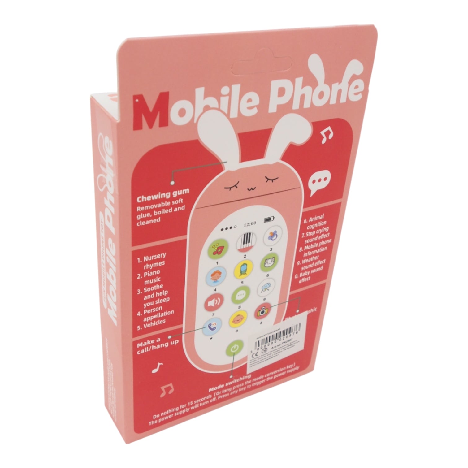 Muzikinis ir edukacinis žaislinis telefonas vaikams