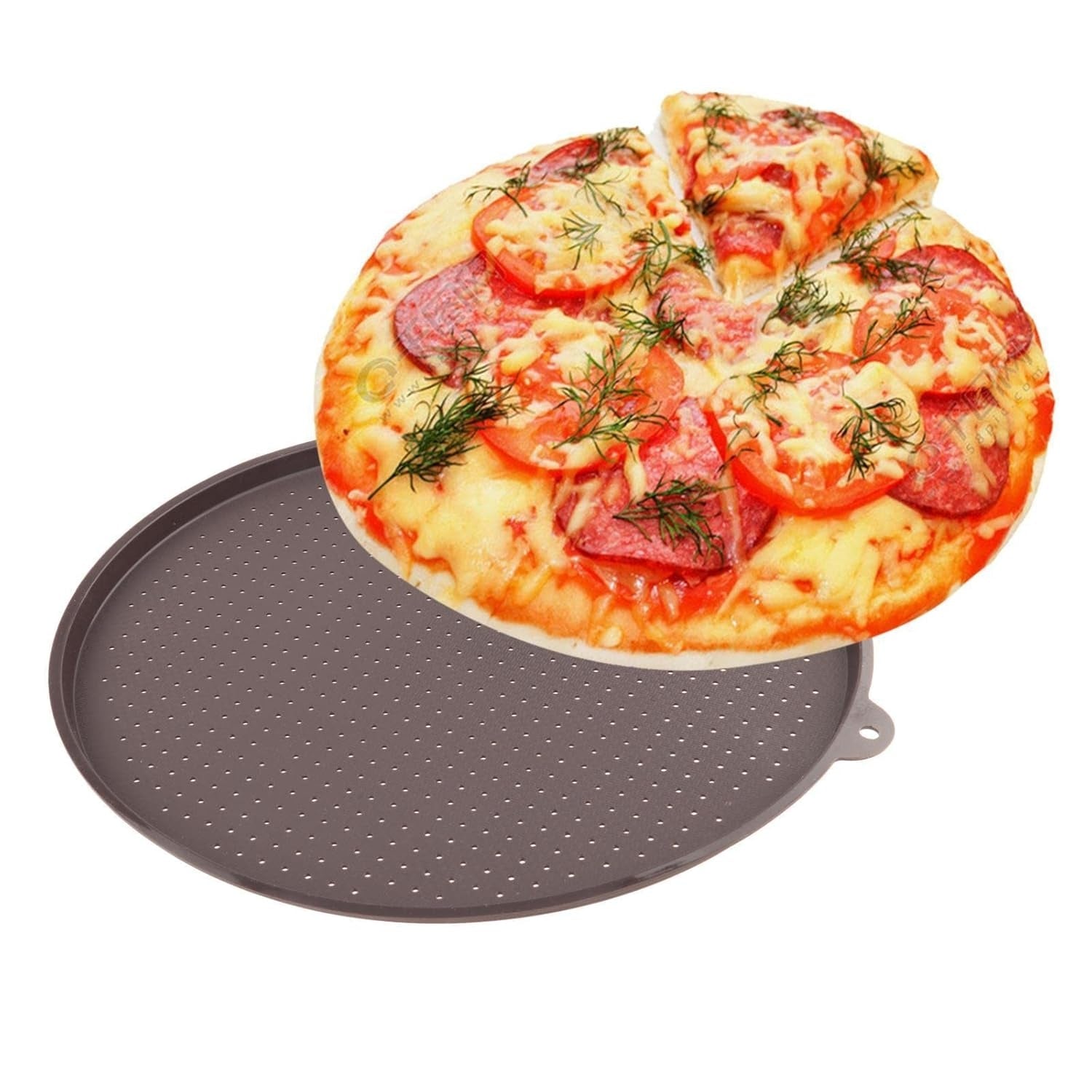 Perforuota kepimo forma picai – Ø34,5 × 1,5 cm