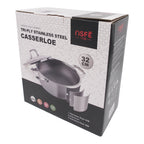 Puodas su dangčiu OSFÉ Tri-Ply, 32 cm, 12 l