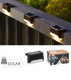 Saulės šviestuvų rinkinys „Linus“ – 4 vnt., LED, šiltai balta šviesa