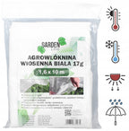 Agroplėvelė 1,6 x 10 m pavasarinė balta 17 g/m²