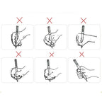 Ergonominis pieštuko laikiklis vaikams – 3 vnt. rinkinys
