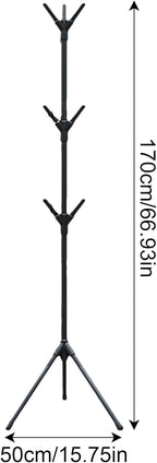 Pastatoma drabužių kabykla su kabliukais (170 cm)