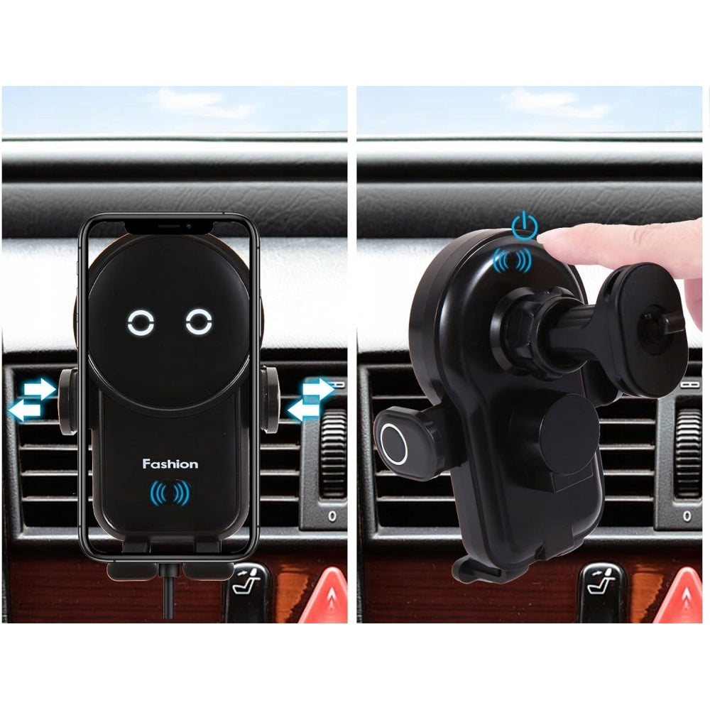 Automobilinis telefono laikiklis su belaidžiu įkrovimu (IQ / Qi)