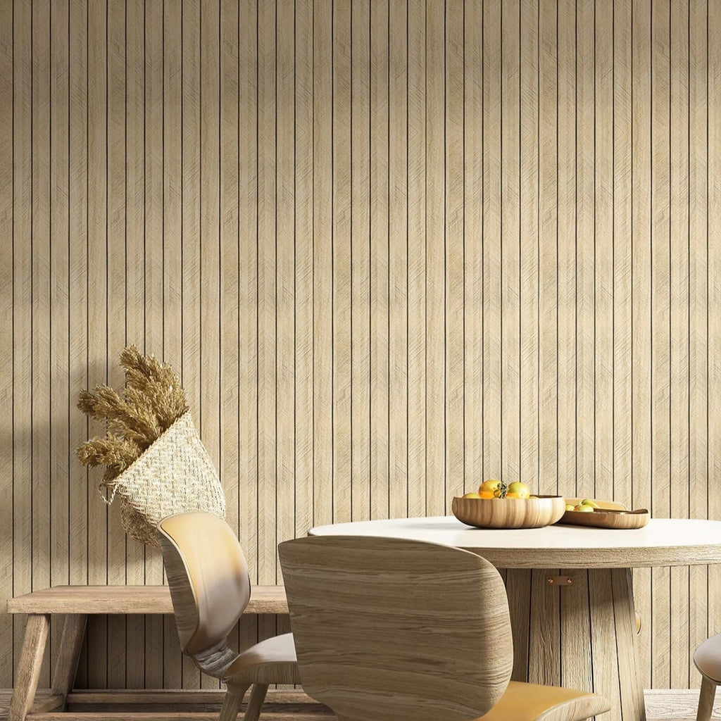 3D dekoratyvinė sienų panelė (lipni) – medžio imitacija 300 x 45 cm