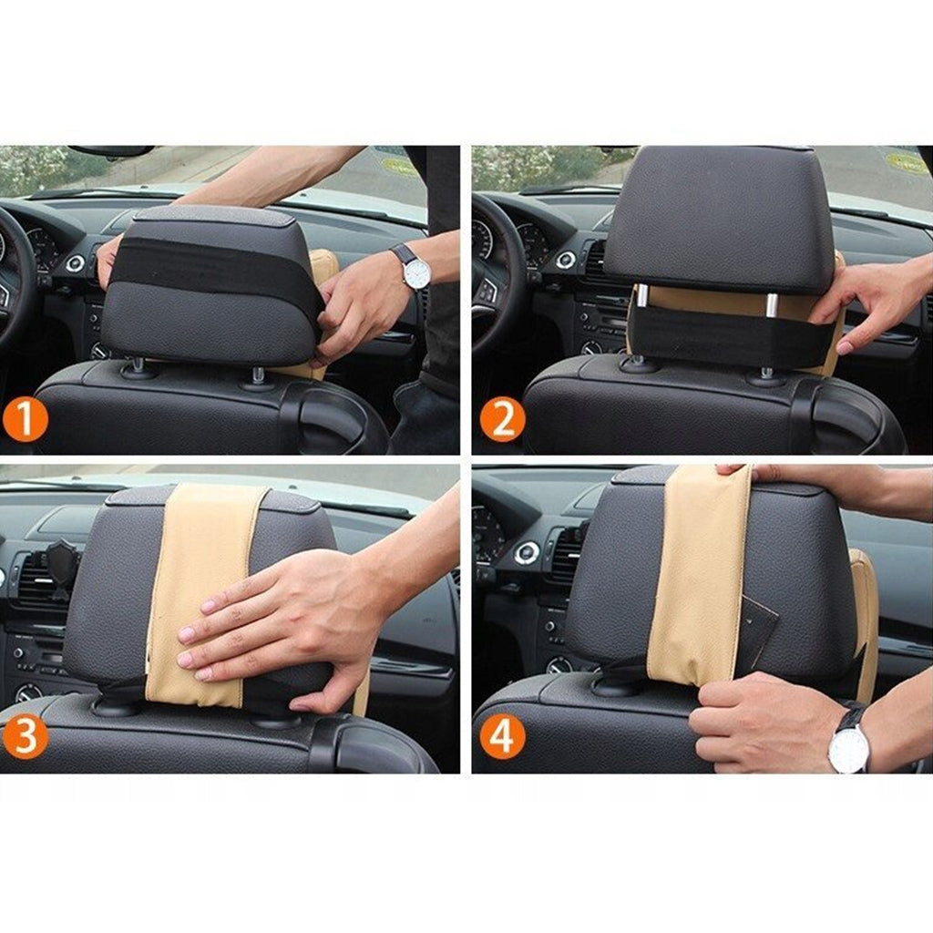 Ergonominių pagalvių rinkinys automobiliui JUODA