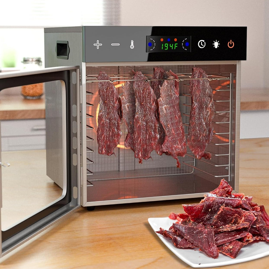 Vaisių ir maisto džiovyklė 600 W, 10 padėklų, nerūdijančio plieno