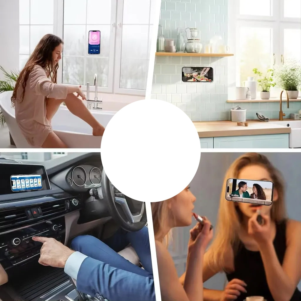 Silikoninė lipni plokštelė telefonui GELTONA