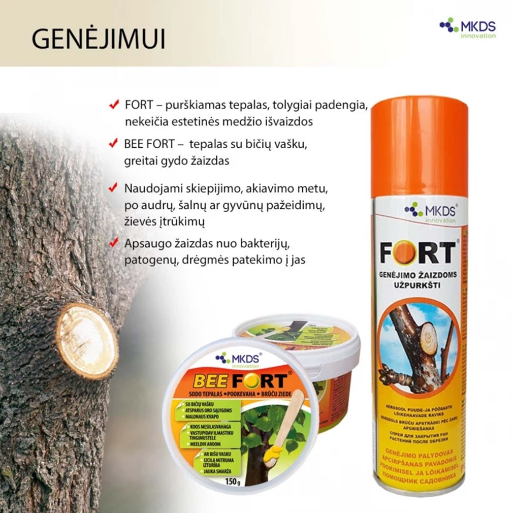 FORT sodo tepalas genėjimo žaizdoms užpurkšti, 250ml