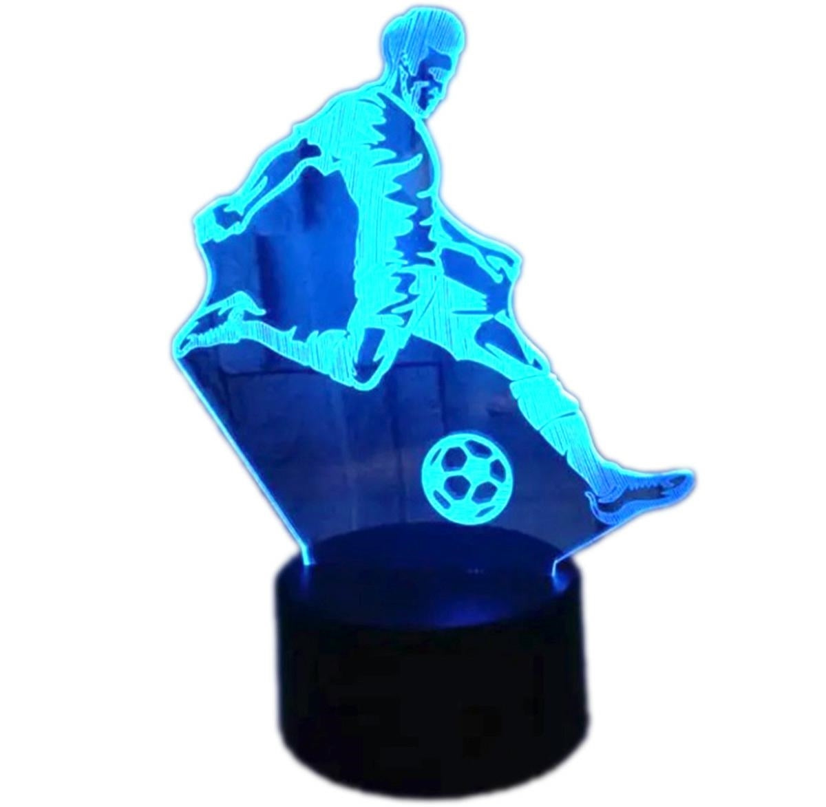 LED naktinė lempa futbolininko formos