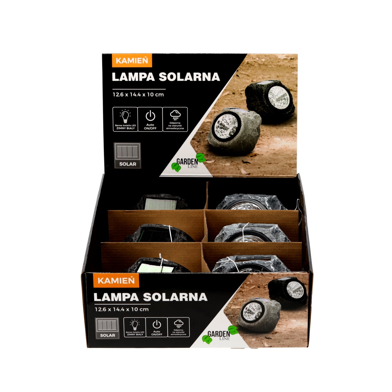 LED saulės energija maitinama sodo lempa