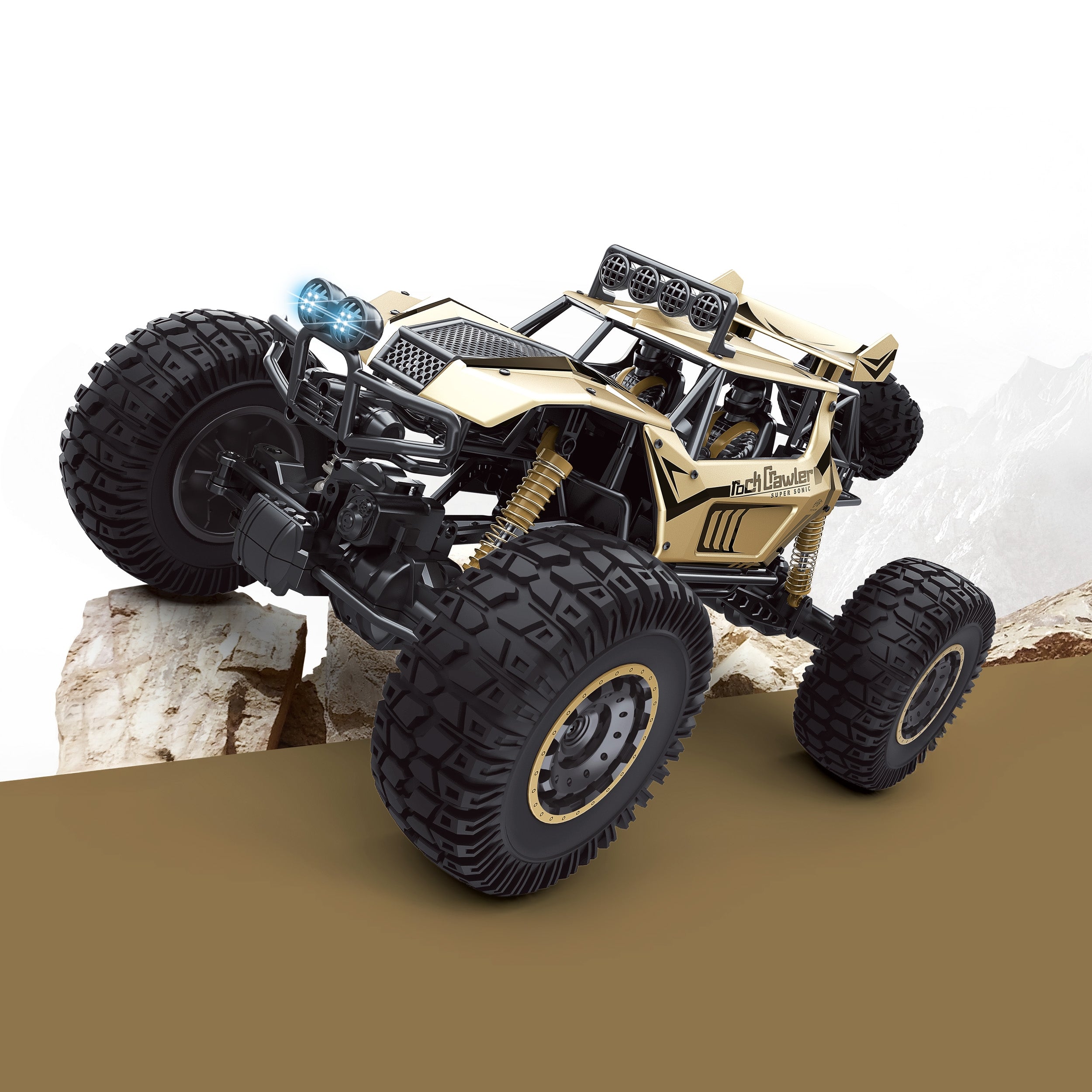 Nuotoliniu būdu valdomas „Rock Crawler“ visureigis 1:8