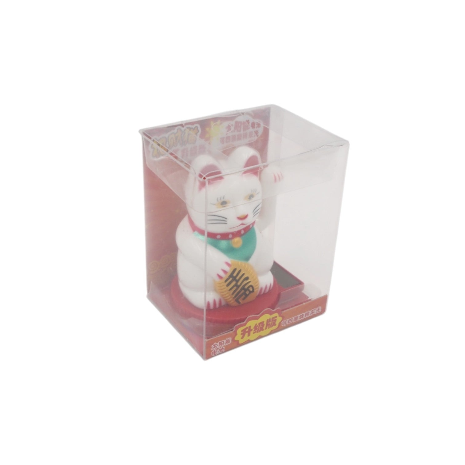 Saulės energija veikianti sėkmės katė „Maneki Neko“