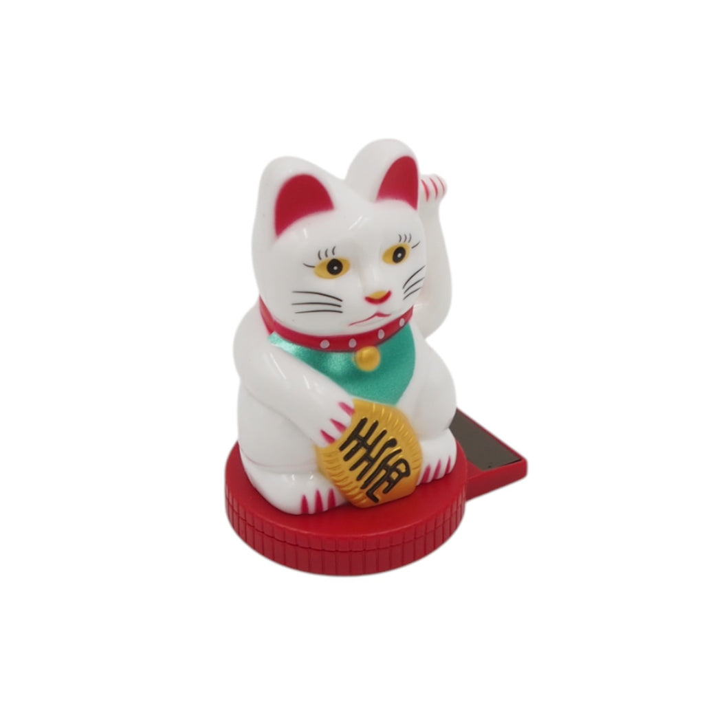 Saulės energija veikianti sėkmės katė „Maneki Neko“