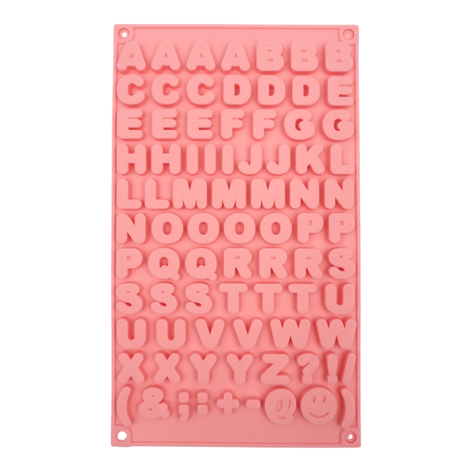 Silikoninė forma raidėms – 29,5 × 17 × 0,6 cm