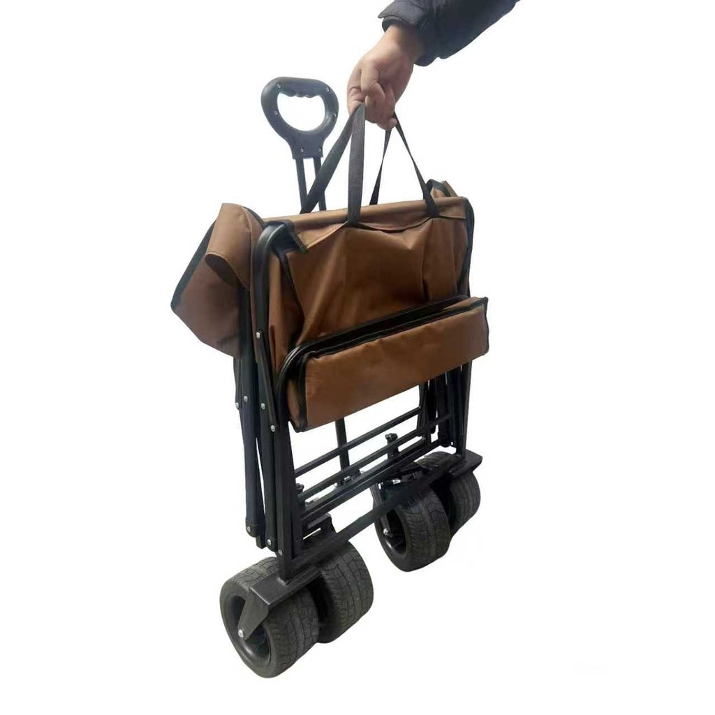 Sulankstomas transportavimo vežimėlis su stalu 2in1